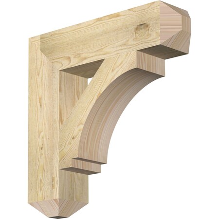 Ekena Millwork Imperial Craftsman Rough Sawn Bracket, Douglas Fir, 6"W x 26"D x 26"H BKT06X26X26IMP04RDF